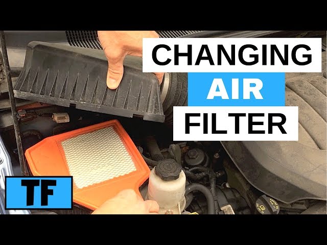 Change The Engine Air Filter In 2012 Chrysler Town & Country Minivan How To Replace For 2011-2014