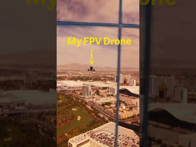 45 Story Dive with STUNT DRONE✌️#fpv #gaming #skydiving #lasvegas