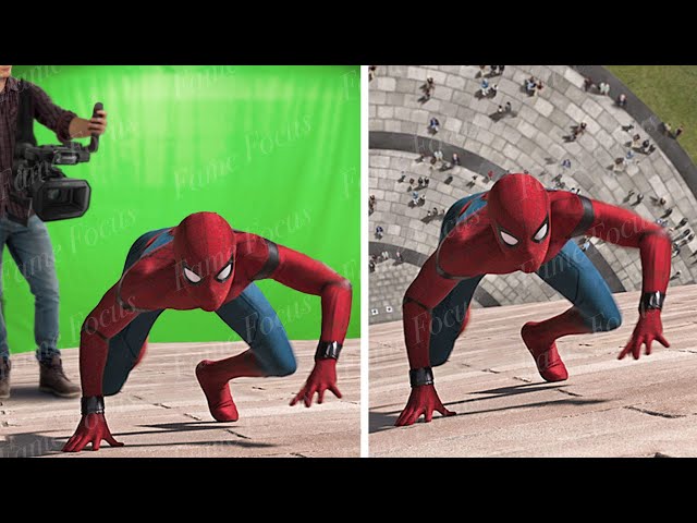 Amazing Before and After Hollywood VFX: Spiderman Homecoming