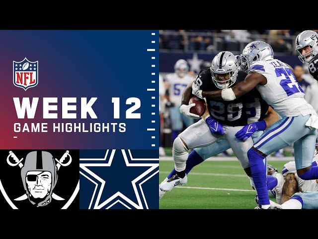 Raiders vs. Cowboys Week 12 Highlights | NFL 2021