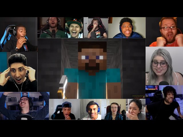 Everybody React to Super Smash Bros Ultimate Minecraft Steve Reveal Trailer (MASHUP)