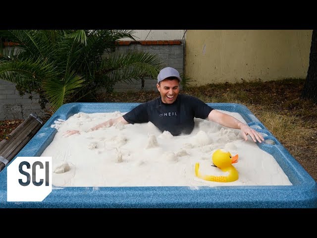 A Hot Tub Filled with Liquid Sand | Outrageous Acts of Science