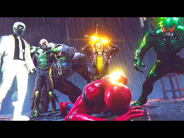 Spider-Man Vs. Sinister Six Almost Fight Scene 4K ULTRA HD