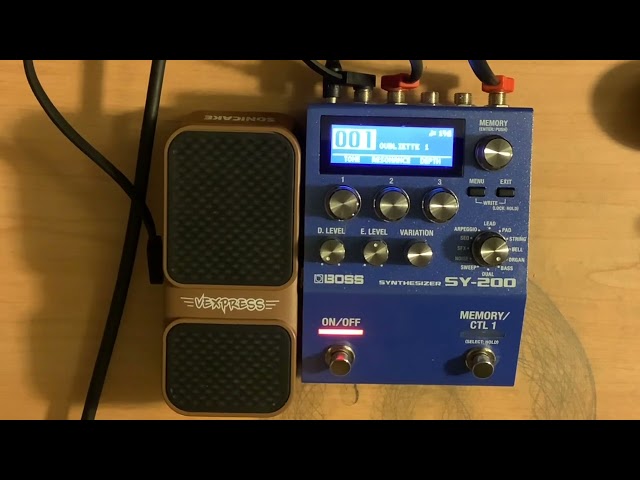 Pt.6 Boss SY-200 Synthesizer Pedal - Bass Sounds