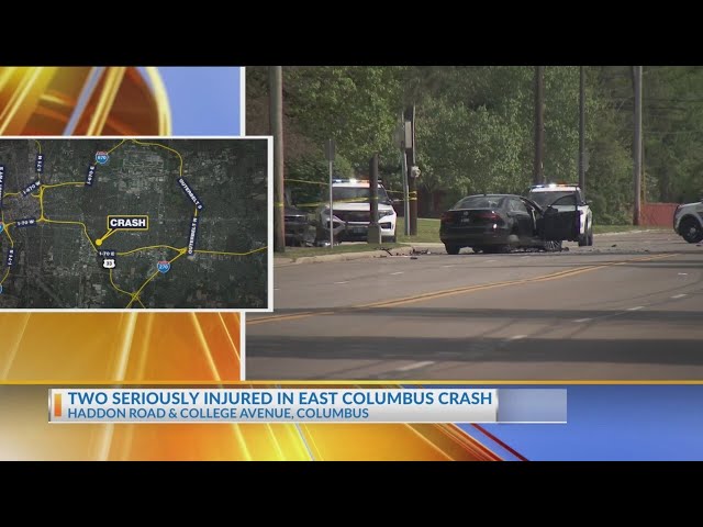 Two seriously injured in east Columbus crash