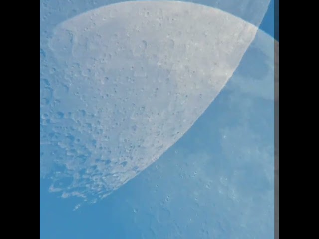 Today's daytime moon capture February 28th 023