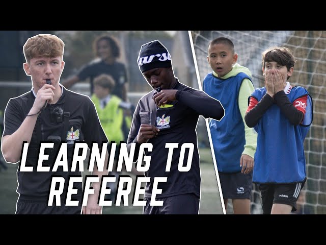 Crystal Palace Academy players learn to Referee