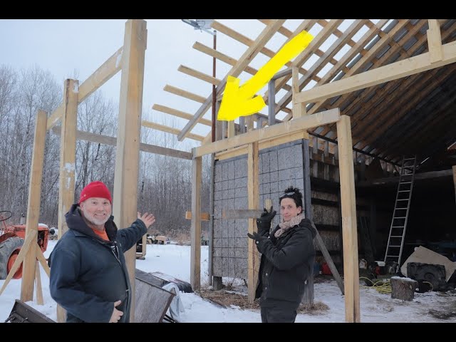 We Have To Build It All Over Again.  Building A Large Post And Beam Building.