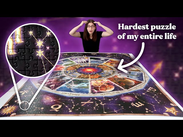 Finishing this 9000 piece puzzle literally almost broke me 🤯 (Astrology Puzzle Part 4)