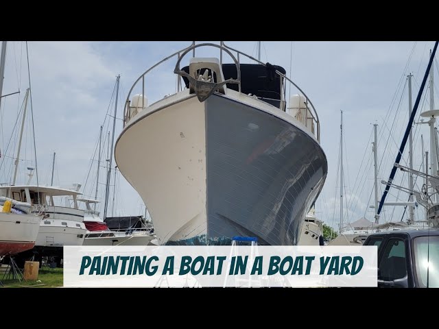 PAINTING a Boat ||  Boat Yard Haul Out || PAINTED a Trawler || Before and After || Real Boat Family
