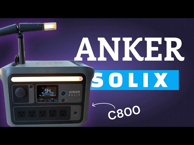 The most UNIQUE power station I have seen: Anker SOLIX C800