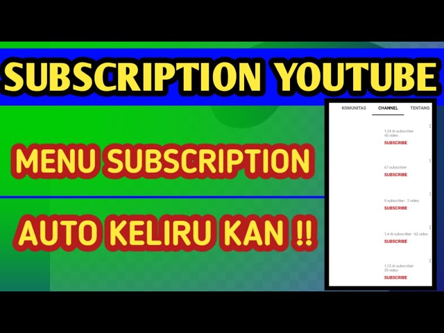 HOW TO CHECK YOUTUBE SUBSCRIPTION WHY IS THERE NO OUR CHANNEL???