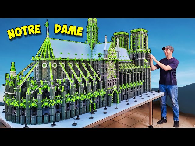 3" vs 9' Notre Dame Marble Run