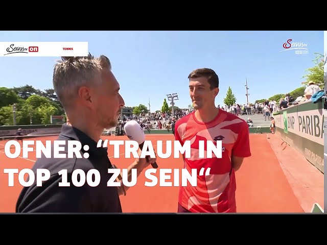 “Traum in Top 100 zu sein“: Sebastian Ofner zieht erstmals in die 3. Runde der French Open ein