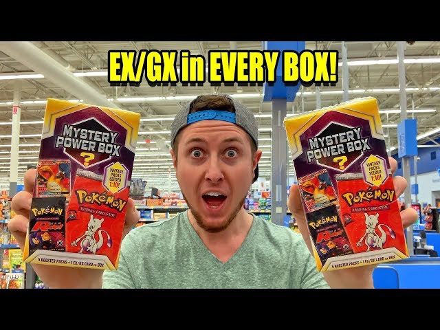 EX or GX POKEMON CARD inside EVERY NEW MYSTERY POWER BOX OPENING at Walmart!