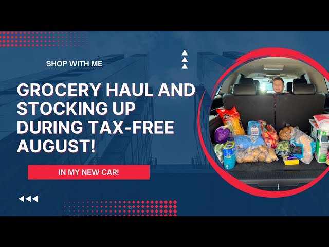 Grocery Shop With Me | Tax-Free Grocery Stock-Up | My New Car