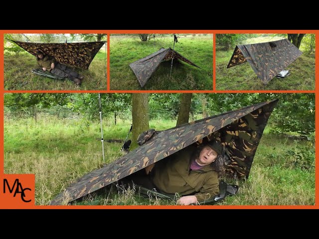 25 of the Best Poncho Tarp Shelter Set Ups for Bushcraft and Survival