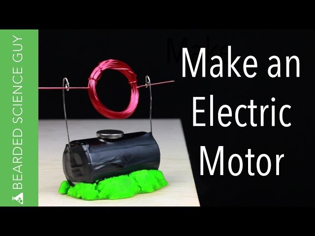 Make a Simple Electric Motor (Physics)