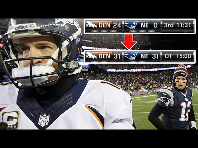 Brady vs Manning EPIC 24-0 Comeback! | "Greatest Game Ever"