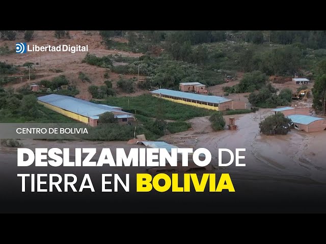El barro ha sepultado todo el pueblo de Laquina en Bolivia