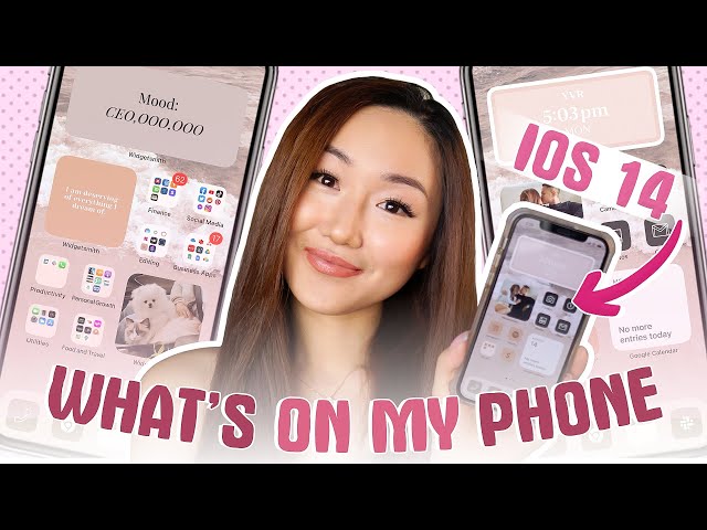 WHAT'S ON MY IPHONE | ** iOS14 AESTHETIC Customization ** (STEP BY STEP TUTORIAL!)