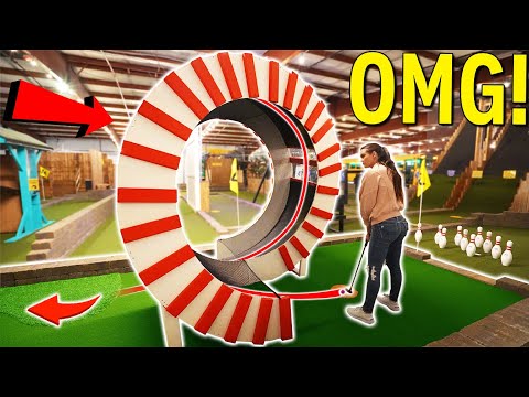 The Craziest Mini Golf Course Ever! - MUST PLAY Epic Homemade Course