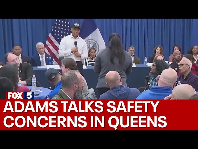 Mayor Adams talks safety concerns in Queens