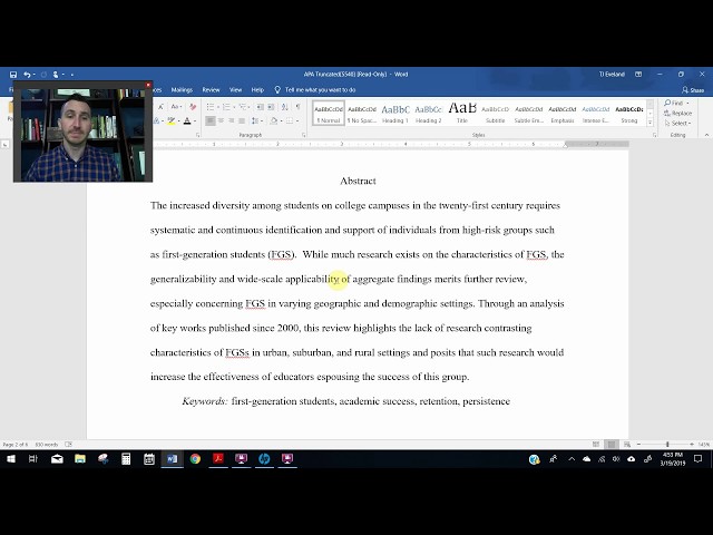 Structure an APA Paper in 3 Minutes