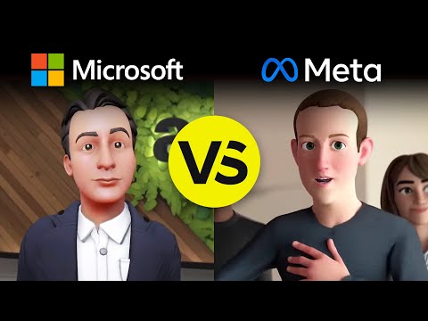 Microsoft Metaverse vs Facebook Metaverse (Watch the reveals)
