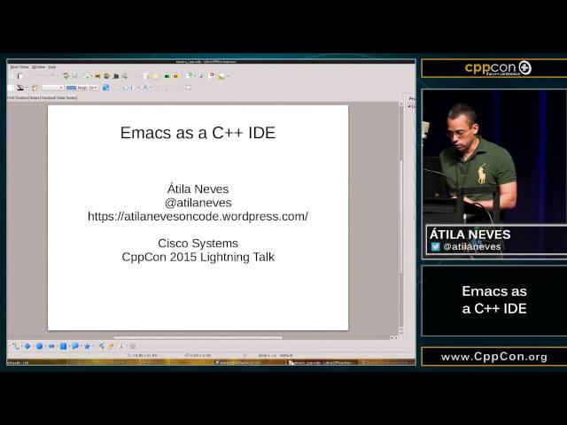 CppCon 2015: Atila Neves "Emacs as a C++ IDE"