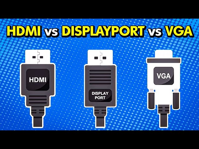HDMI vs DisplayPort vs VGA | Difference between DisplayPort and HDMI | HINDI |