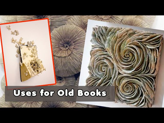 Old Books reuse ideas. What to do with old book pages