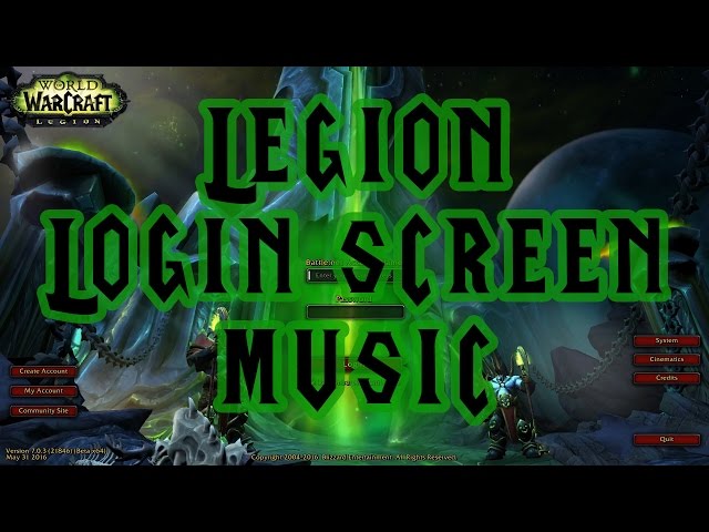 Legion Login Screen Music (Kingdoms Will Burn)