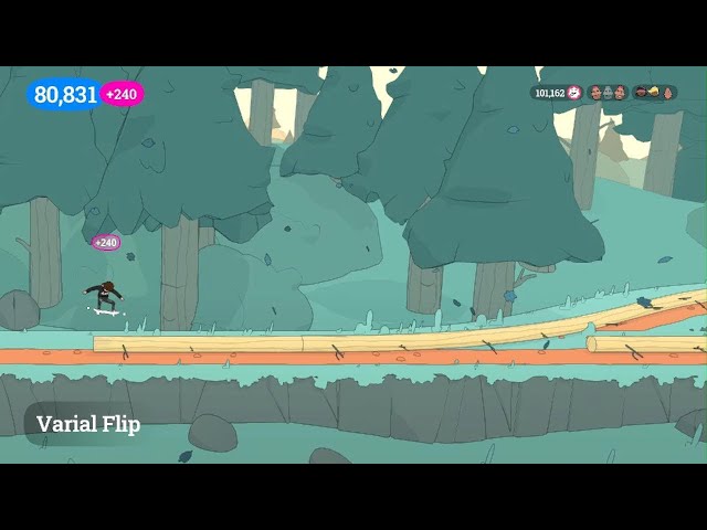 OlliOlli World: Land a Perfect Advanced Trick in Front of the Woodland Creatures (Epic Falls)