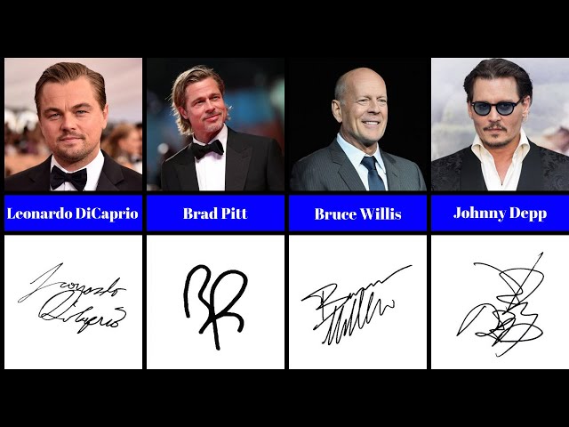 Journey to the Signatures of Celebrities