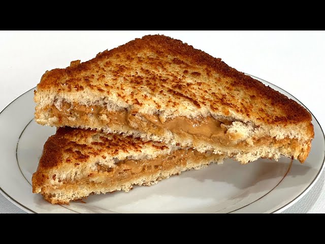 Peanut Butter Sandwich - Quick & Easy Breakfast Recipe - How To Make Peanut Butter Sandwich