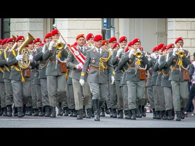 Austrian brass music festival in Vienna 2018 - Entry of the music bands