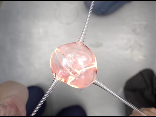 3 Glass Bubbles Unite into a Satisfying Sphere