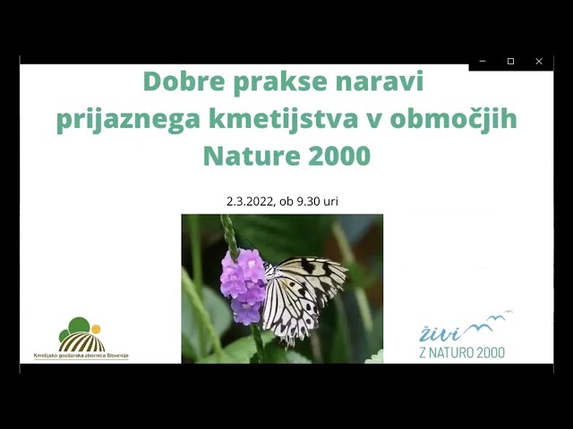 Dobre prakse naravi prijaznega kmetijstva v območjih Nature 2000 - Murska Sobota