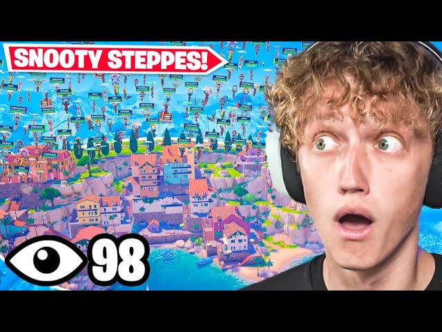 100 Players Land At SNOOTY STEPPES In Fortnite Chapter 5!