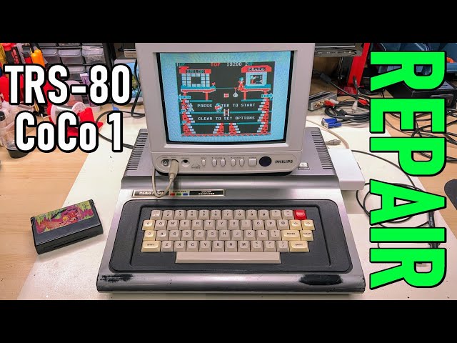 This TRS-80 Color Computer is dead, so let's fix it