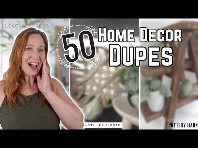 High end home decor dupes on budget // Look for less