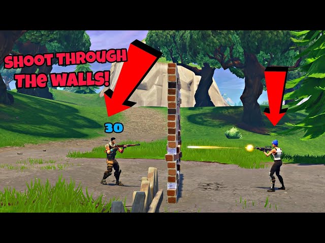 How To Shoot Through The Walls Glitch (New) Fortnite Glitches Season 6 PS4/Xbox 2018