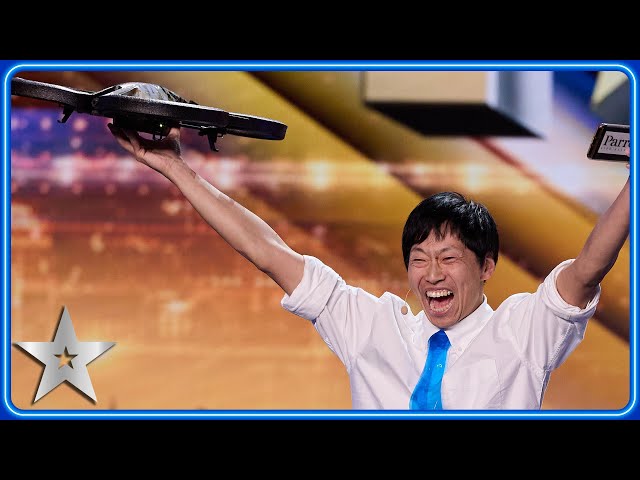 Tani gives LONGEST audition in HISTORY with drone tricks | Auditions | BGT 2024