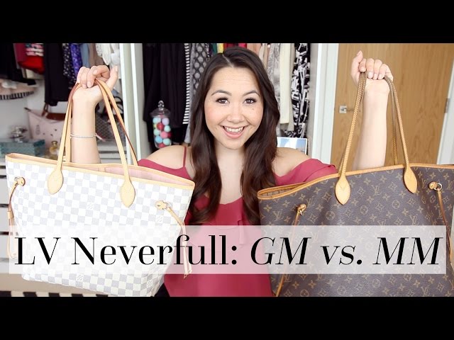 Louis Vuitton Neverfull GM vs. MM Comparison | Chase Amie