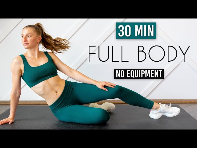 30 MIN LOW IMPACT FULL BODY - No Repeats, No Jumping, No Equipment (Warm Up & Cool Down Included)