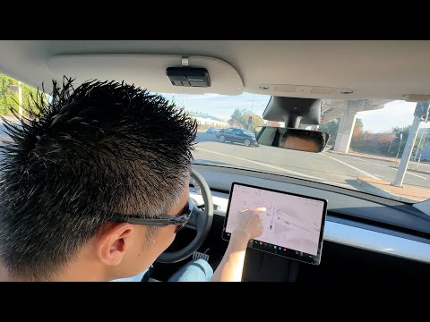 DRIVING with FSD!  Tesla Full Self Driving AutoPilot!