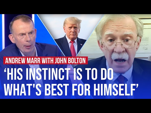What Donald Trump really thinks about Israel's actions in Gaza | John Bolton speaks to Andrew Marr