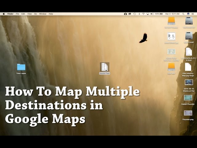 GOOGLE MAPS - How To Map Multiple Destinations Using Excel Import. No limit.