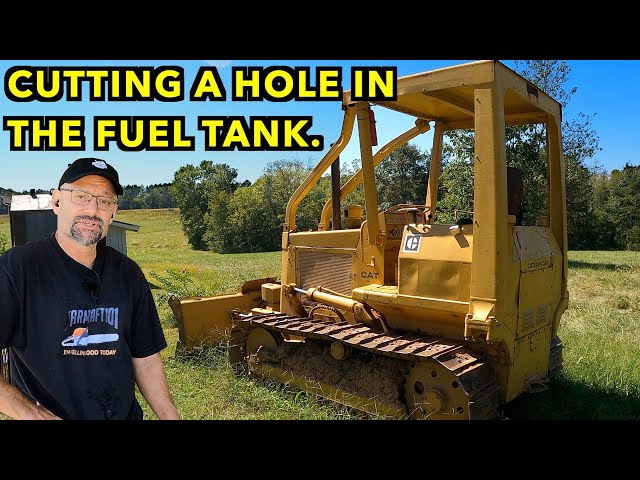Fixing My CAT D3's Fuel System & Exhaust. Cutting Open The Fuel Tank.